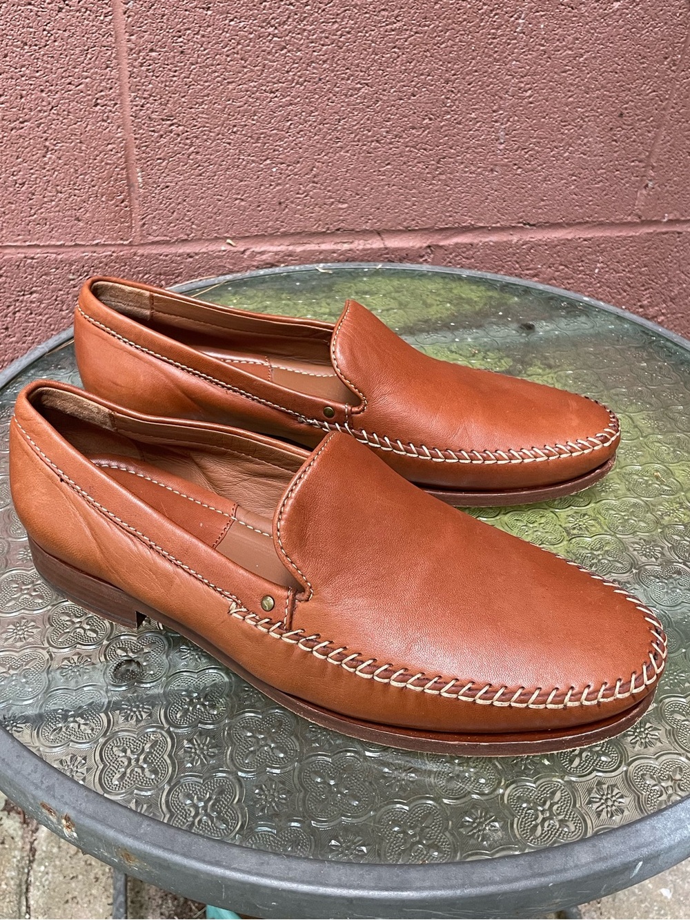 H.S Trask Brown Leather Loafers Size 10.5